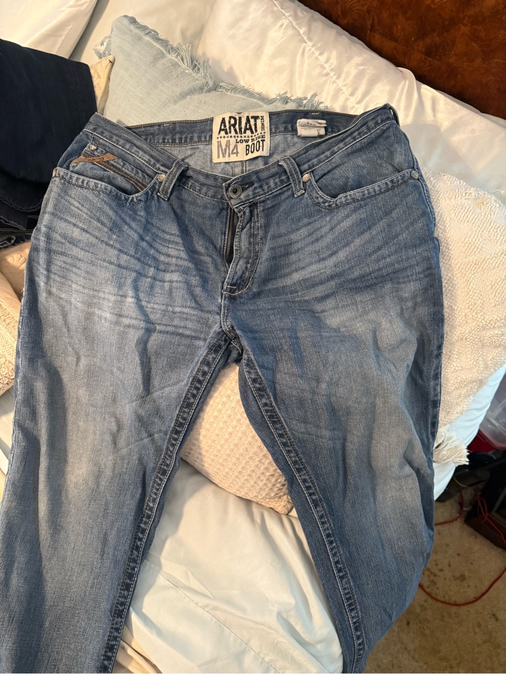 Ariat Men’s Low Rise Boot Cut Medium Wash Jeans